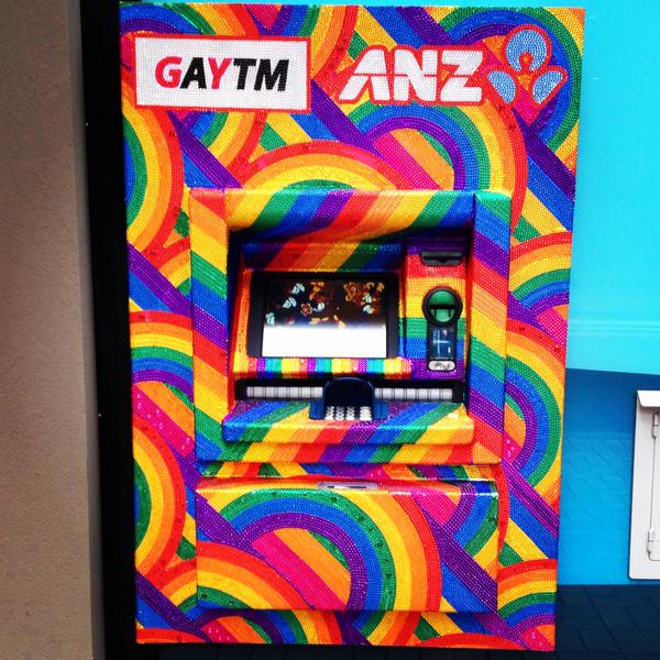 Big bank: the only ‘GAY-TM’ in the village